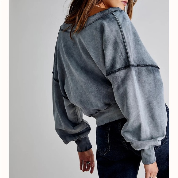 Free People Gray Sweater - Picture 1 of 8